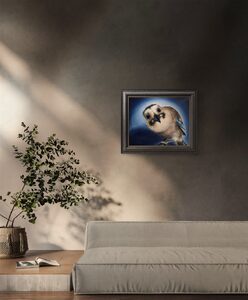 Curious Blue Jay — interior view