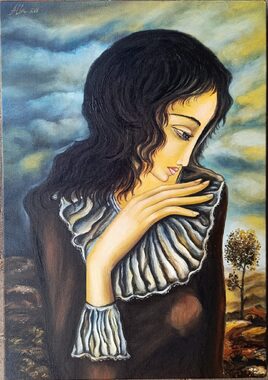 Girl in the Landscape — After Meir Pichhadze