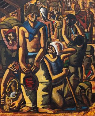 Figures in the Kibbutz — After Yohanan Simon