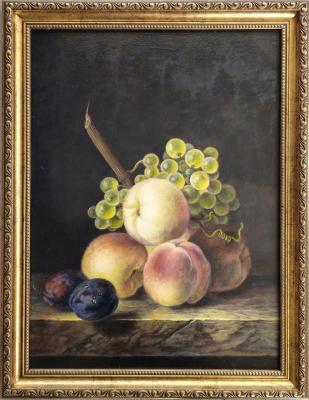 Peaches and Grapes – Classic Still Life