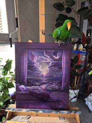 Lavender Dream – Bedroom Flowing into the Horizon