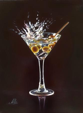 Martini with Olives