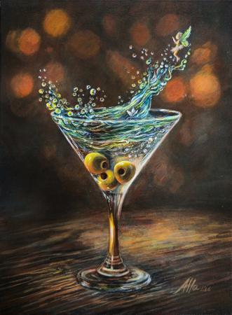 Fairy Waves in a Martini Glass