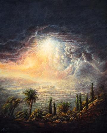 Ruins Before the Storm – Dramatic Landscape Painting